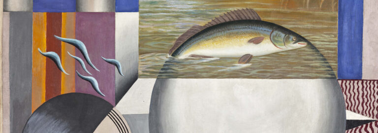 Maleri kaldet Fisken af kunstner Franciska Clausen